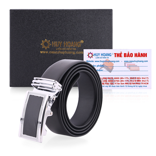 Thắt lưng nam da bò màu đen HQ4111