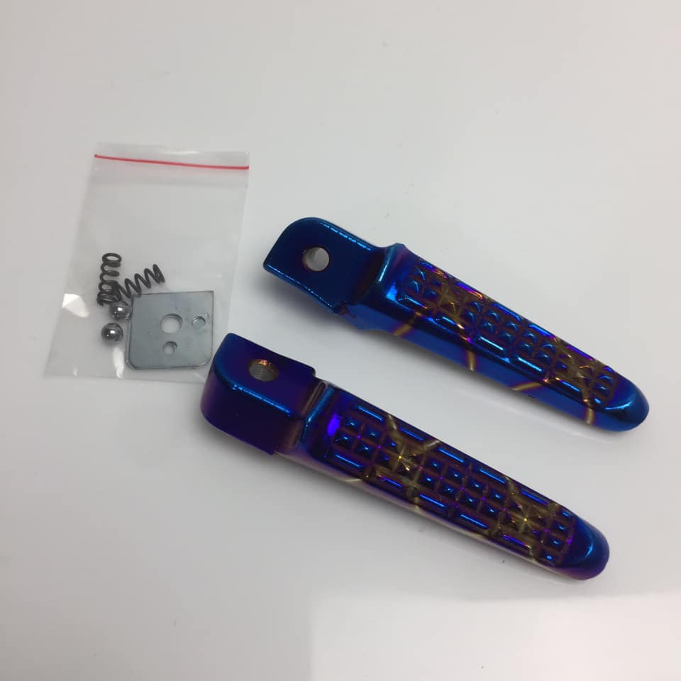 Cặp gác chân sau xe máy (giò đạp) nhôm CNC titan cho các dòng xe số HONDA