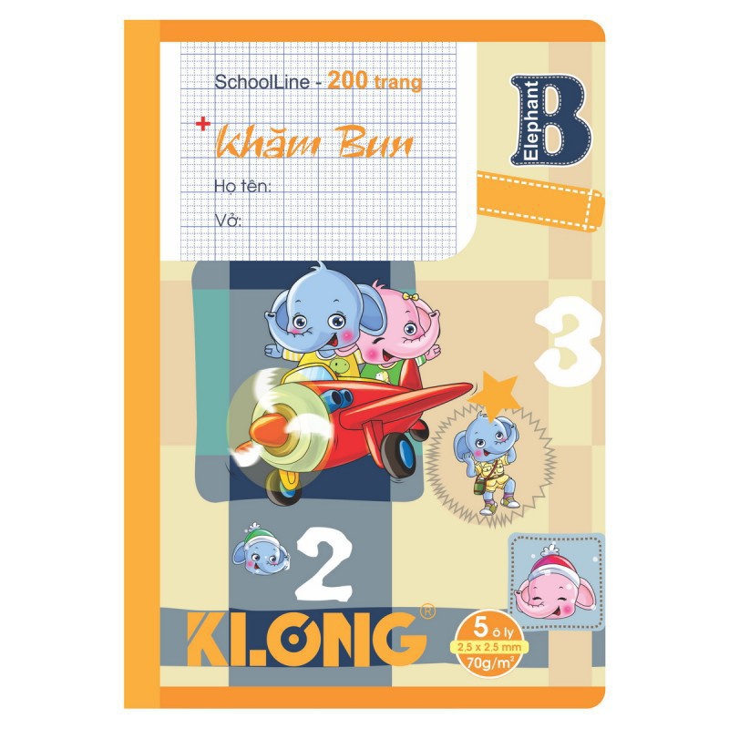 Vở 5 ô ly Chích bông - 200 trang; MS 044 - khách sỉ ib
