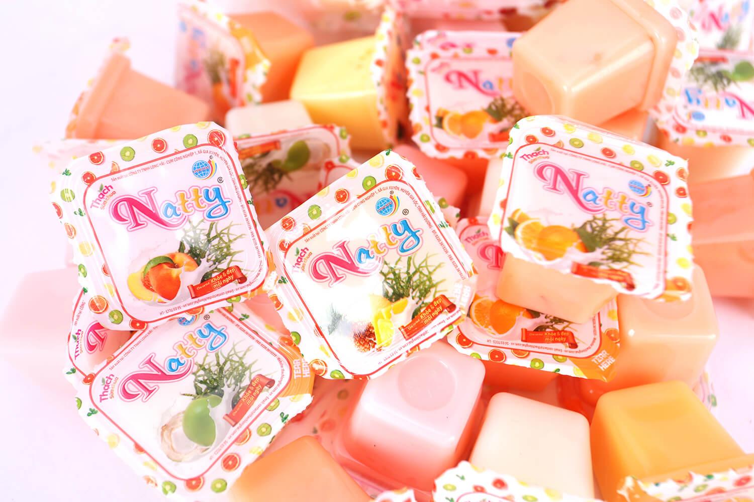 Thạch sữa chua Long Hải natty 432g (12 cốc)