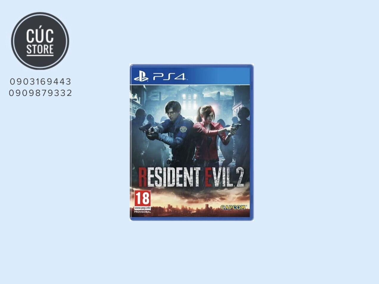 Đĩa chơi game ps4: resident evil 2: remake