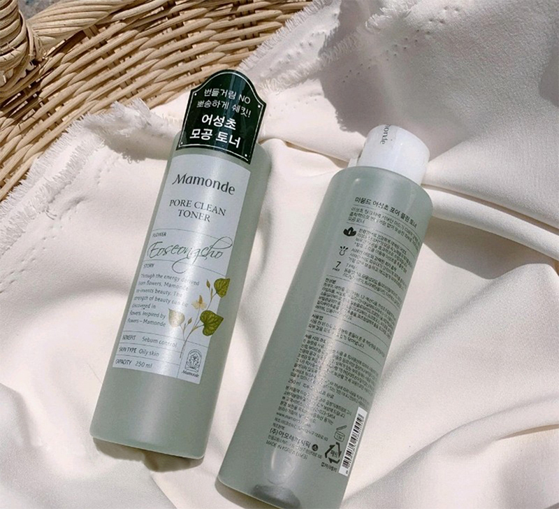 Nước hoa hồng mamonde diếp cá 250ml nội địa hàn quốc