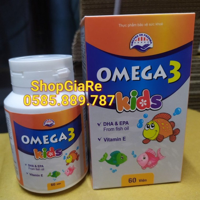 Omega 3 kids dành cho trẻ có thể lực giảm kém tập trung, giảm mỏi mắt, giảm trí nhớ