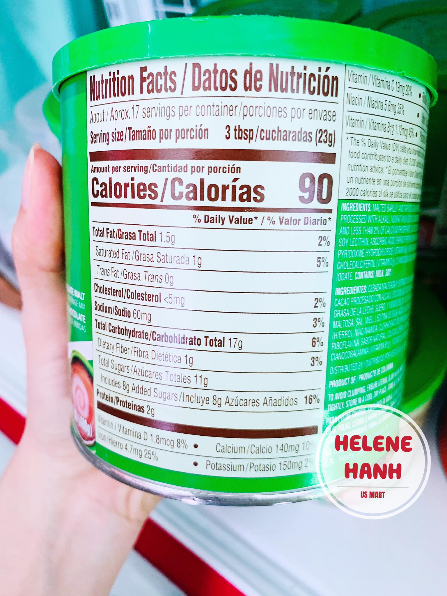 [Bill US] {Hàng Air}Sữa Milo Nestle của Mỹ hộp 400g ( HSD 2/2024)