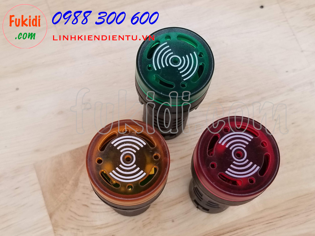 Đèn báo có còi phi 22mm AD16-22SM điện áp 220VAC
