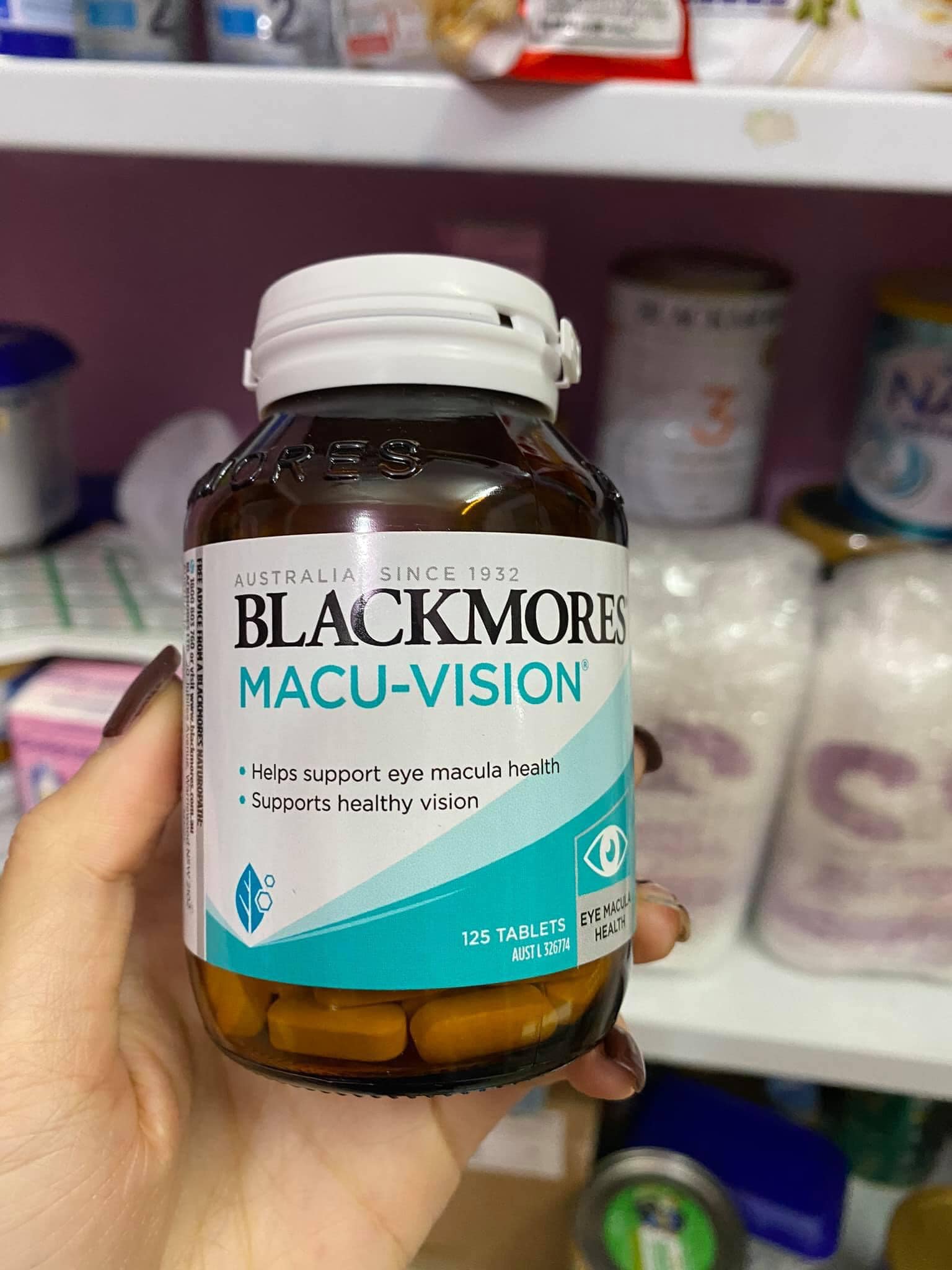 Bổ mắt Blackmores Macu Vision 125 Tablets