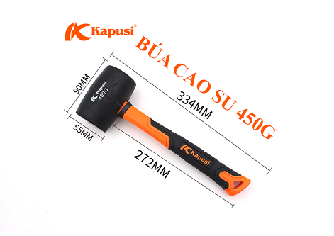 Búa cao su cán đúc 450g KAPUSI K-0376 cao cấp