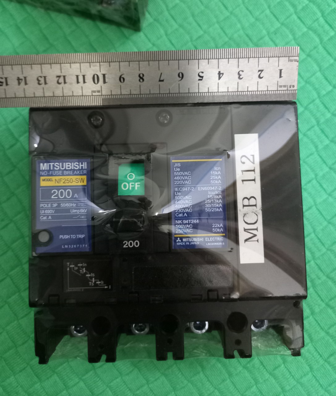 APTOMAT 3 PHA 4 CỰC NHẬT BẢN 75A 200A 225A XỊN