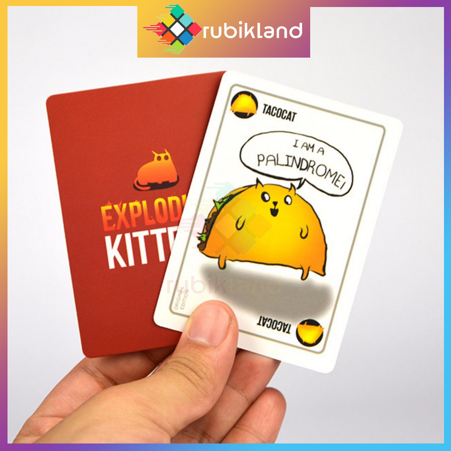 [Tiện Lợi] Bài Mèo Nổ Việt Hóa Exploding Kittens Board Game 56 Lá Chất Giấy Dày Chống Nước