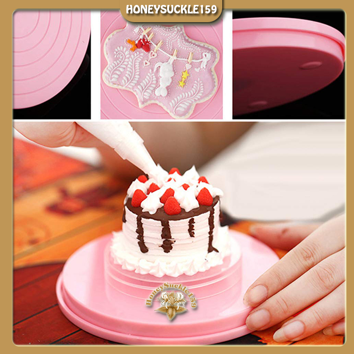 Bàn xoay mini trang trí bánh cookie 14cm
