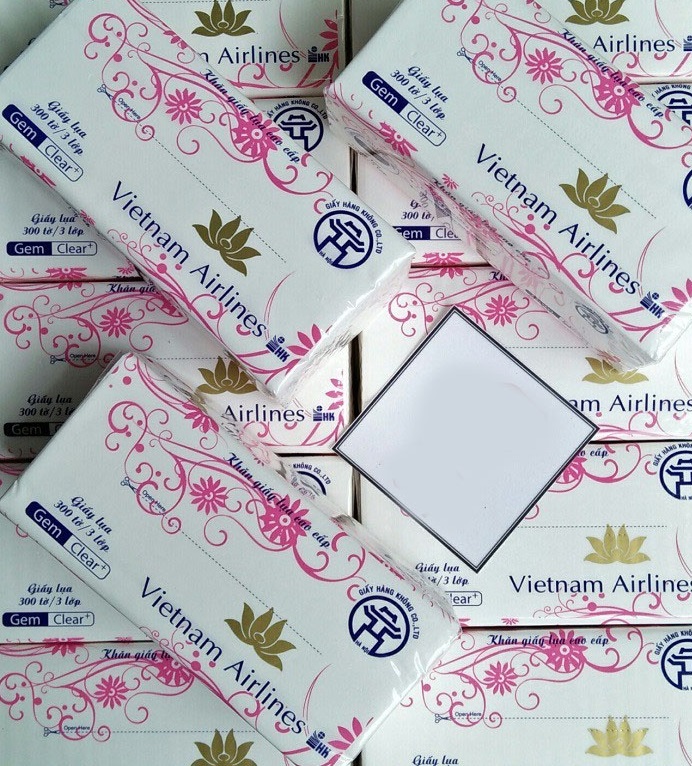 Giấy ăn lụa, giấy rút 3 lớp gói 300 tờ Giấy ăn lụa