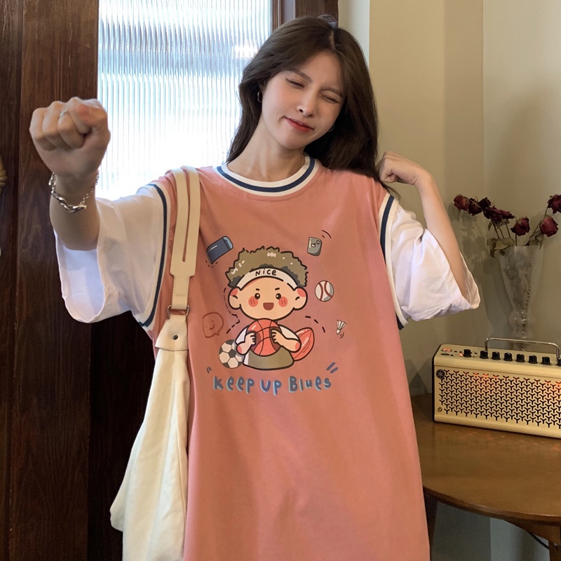 Áo phông bóng chày các mẫu hot HARIQUEEN- Áo thun bóng rổ phối tay