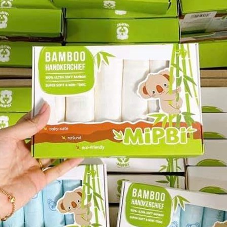 Khăn sữa sợi tre 3 lớp Mipbi