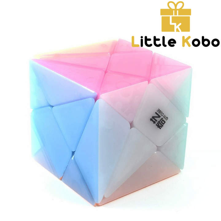 Rubik Axis Cube QiYi Jelly Thạch Anh Rubic Biến Thể Đồ Chơi Trí Tuệ Trẻ Em Phát Triển Tư Duy - Little Kobo
