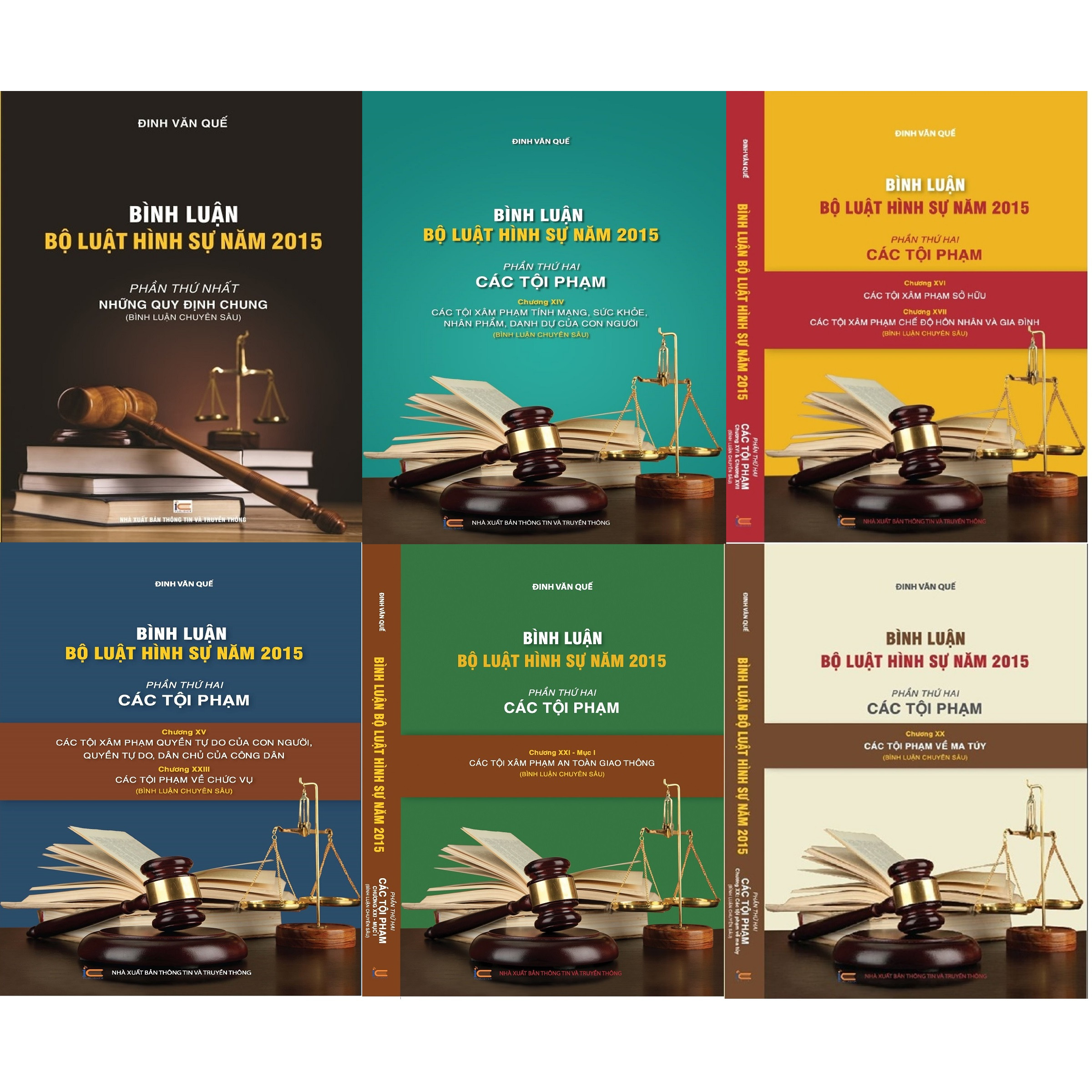 Combo 6 cuốn Bình Luận Bộ Luật Hình Sự 2015 - (Đinh Văn Quế)