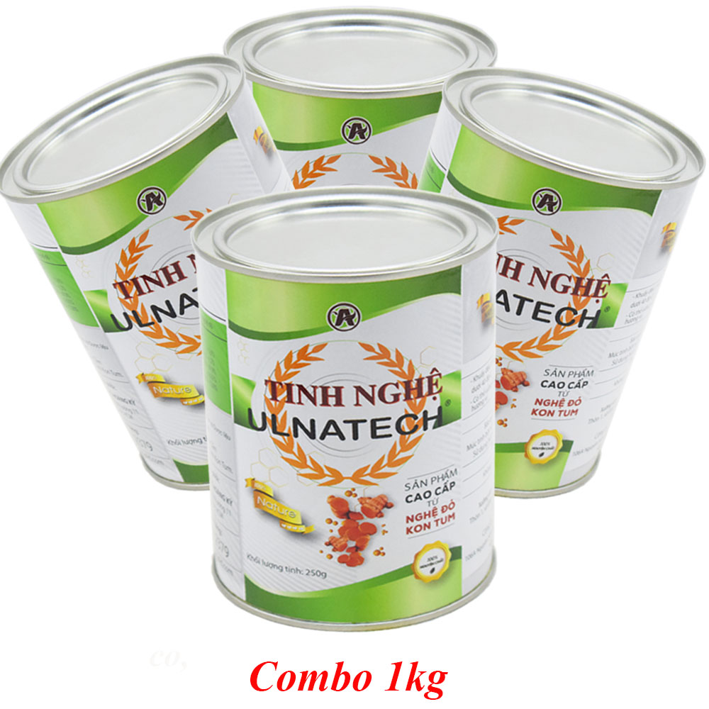 COMBO 4 LON TINH BỘT NGHỆ NANO ULNATECH (1KG)