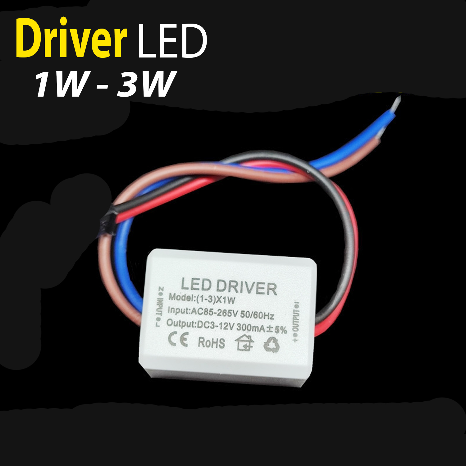 Nguồn, Driver đèn Led 1W - 3W (DC3-12V), chấn lưu - DR001