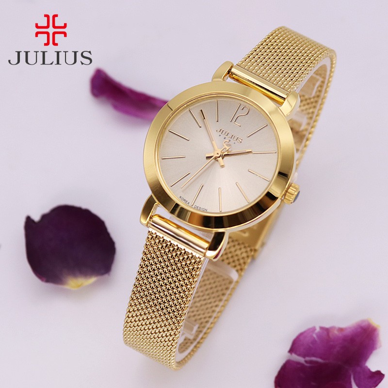 Đồng hồ nữ JA-732 Julius Hàn Quốc dây thép