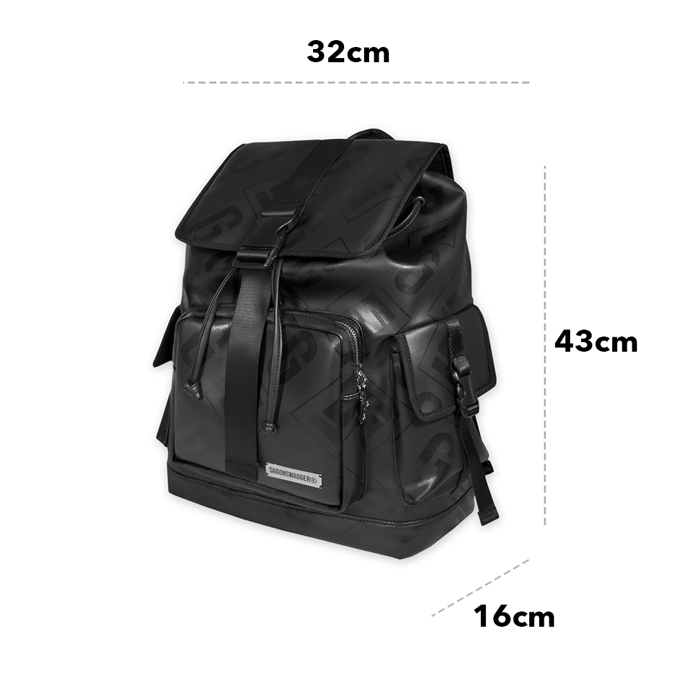 Balo Da Cao Cấp In SAIGONSWAGGER® Eclipse Leather Backpack