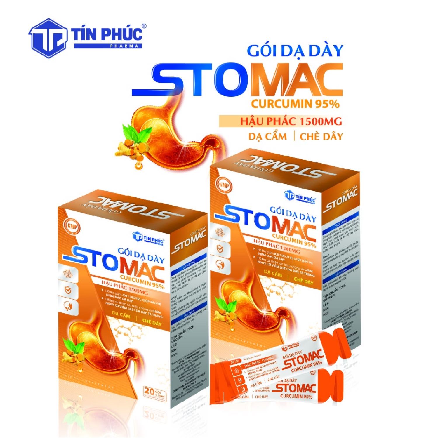 Gói dạ dày Stomac Curcumin 95%