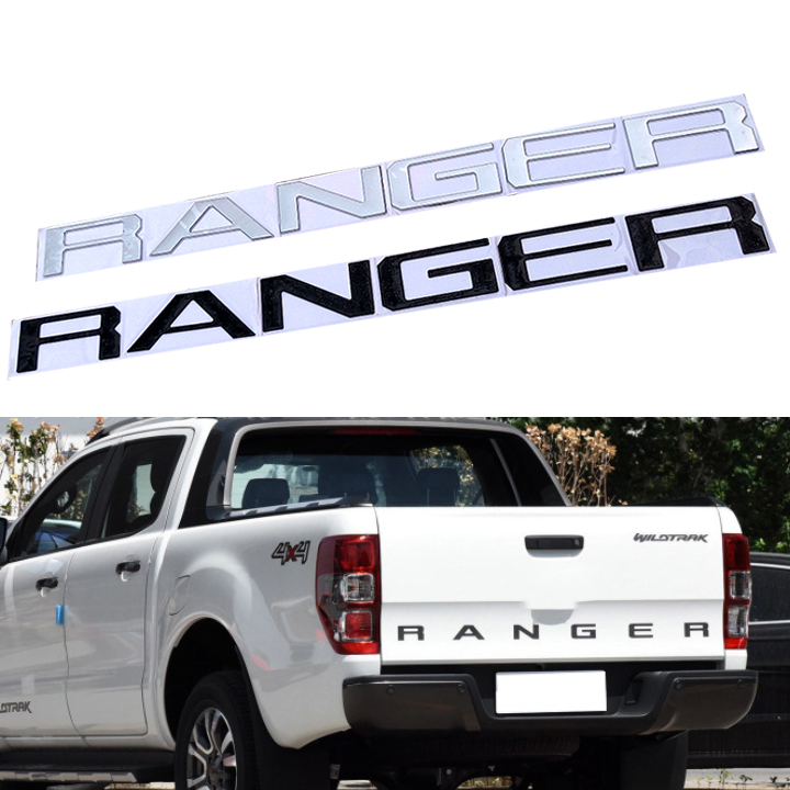 RẺ VÔ ĐỊCH Logo chữ RANGER 3D nổi dán trang trí đuôi Xe Ford Ranger