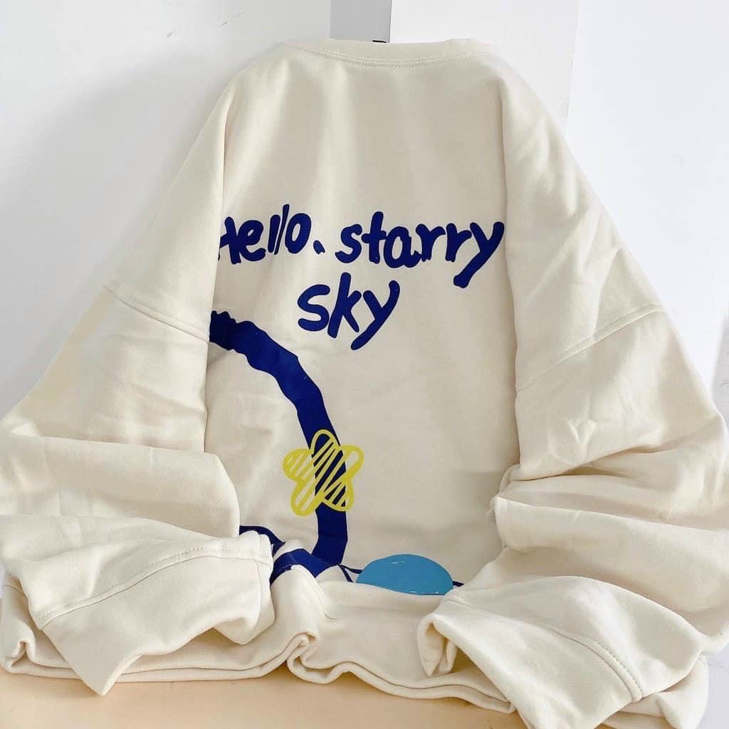 Áo Sweater Nỉ Hello Chất Nỉ Cotton( Áo Nỉ in Hình Gấu dễ thương) TP