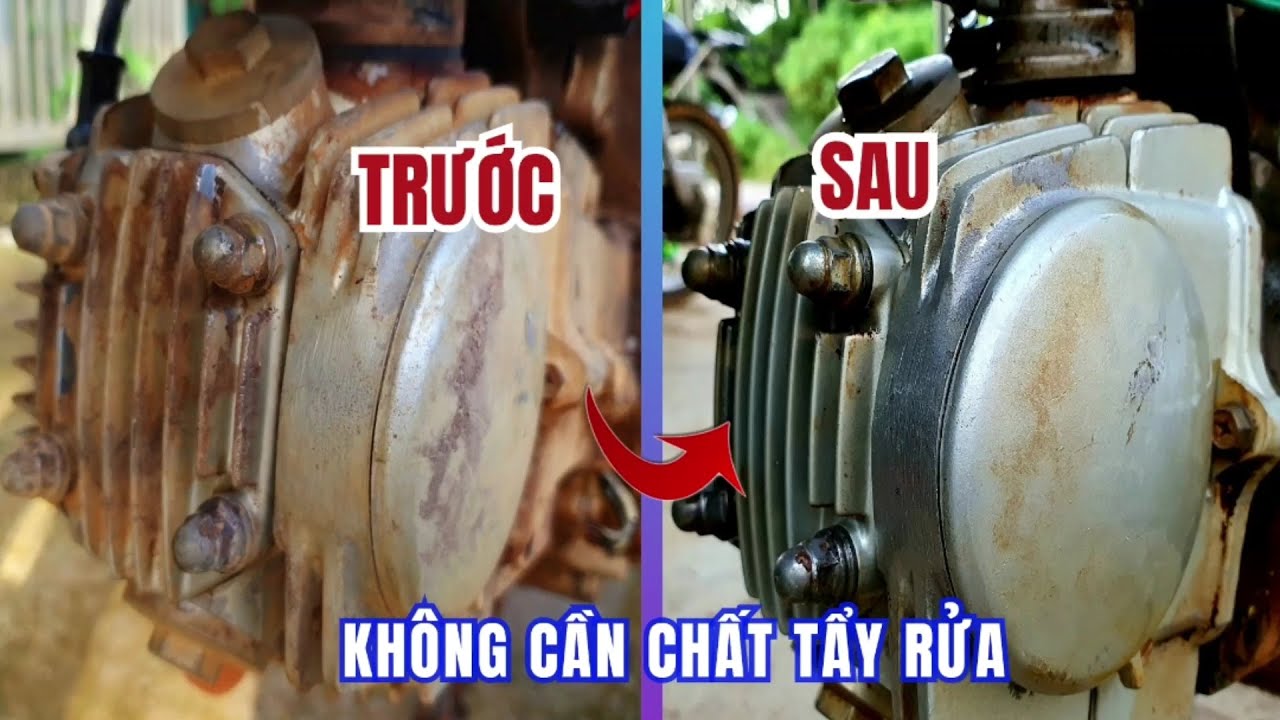 COMBO 5 CHAI TẨY RỬA ĐẦU BÒ LỐC MÁY SIÊU MẠNH SUPER CLEAN, TẨY Ố VÀNG KHOANG ĐỘNG CƠ, GÁC CHÂN 500ML