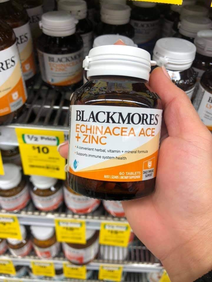 Blackmores Echinacea ACE Zin C 60 viên tăng đề kháng