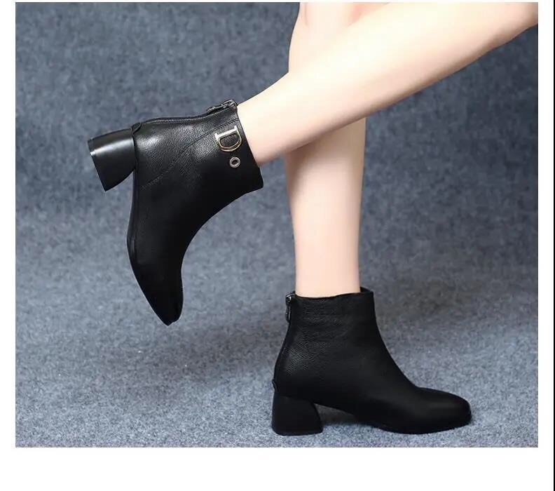 BOOT NỮ CỔ THẤP ĐẾ 5P SIÊU NHẸ VÀ ÊM