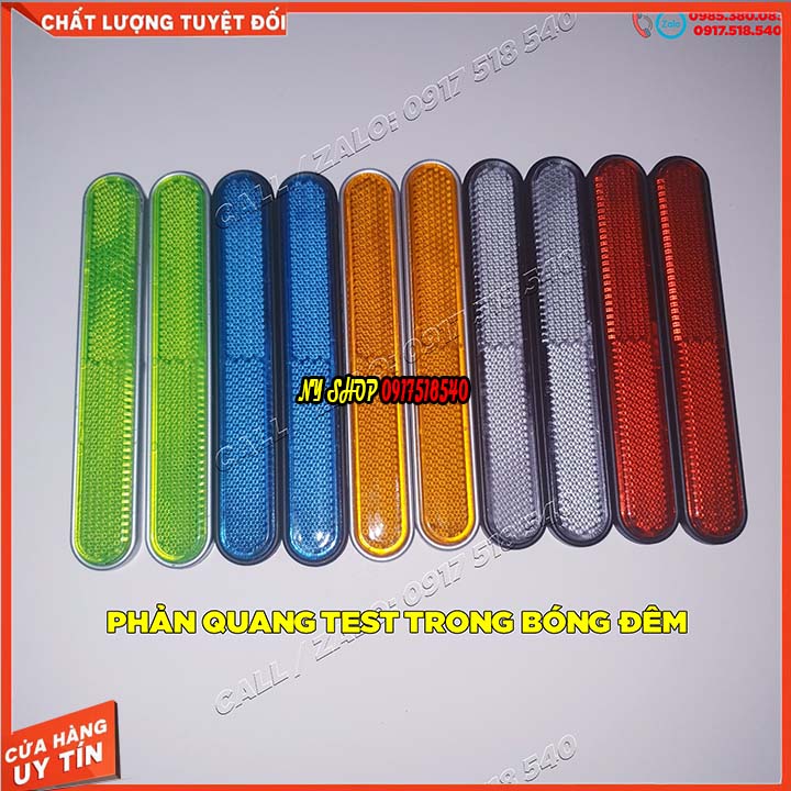 MẮT PHẢN QUANG DÀI DÁN PHUỘC XE MÁY ( giá 1 cặp )