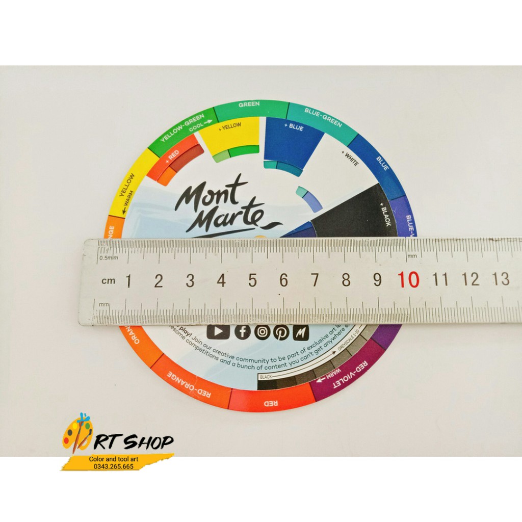Instruction sheet mix colors mini Mont Marte -𝗖𝗼𝗹𝗼𝘂𝗿 𝗗𝗶𝗮𝗹