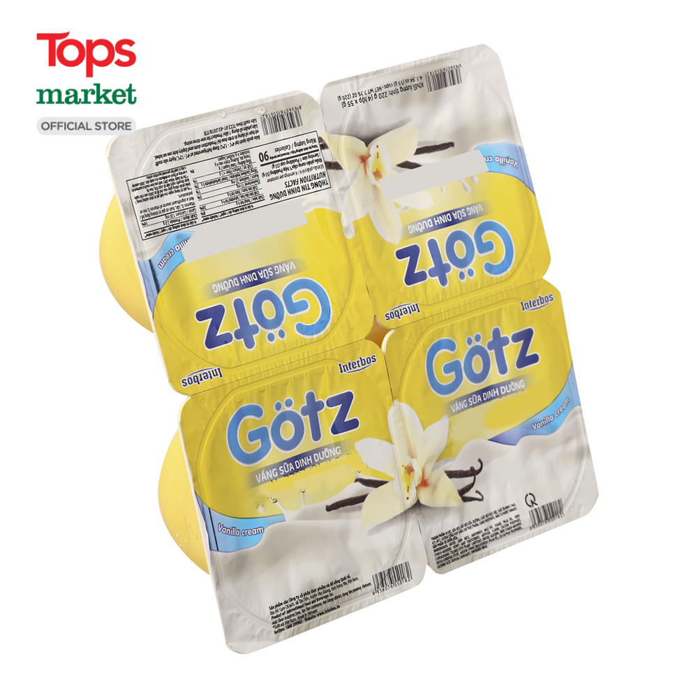 Lốc 4 Hộp Váng Sữa Dinh Dưỡng Gotz 55G