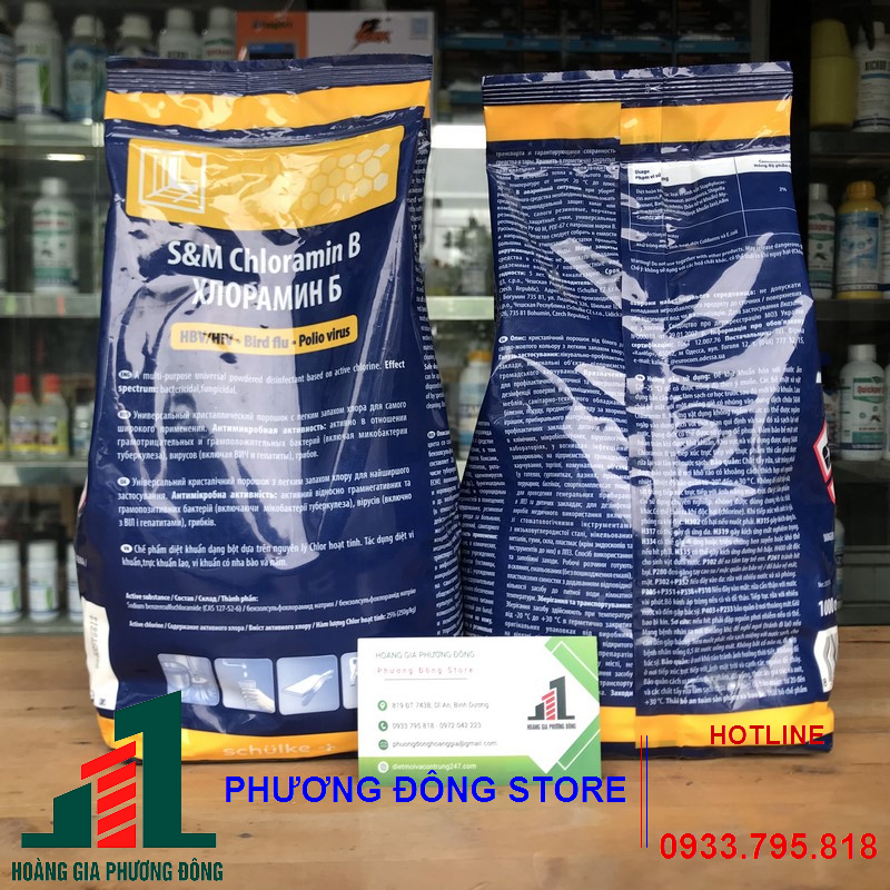 Bột khử trùng Chloramin B Tiệp Khắc (gói 1kg)