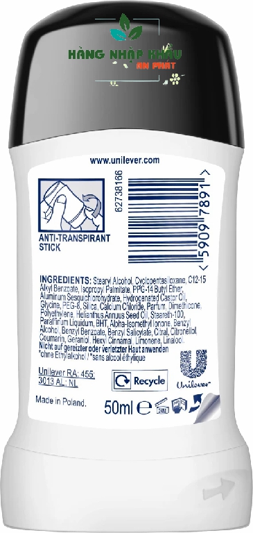 Sáp khử mùi Rexona invisible, 50 ml