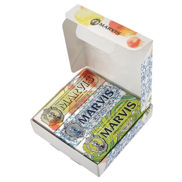 Set Kem đánh răng Marvis Tea Collection Kit 3x25ml