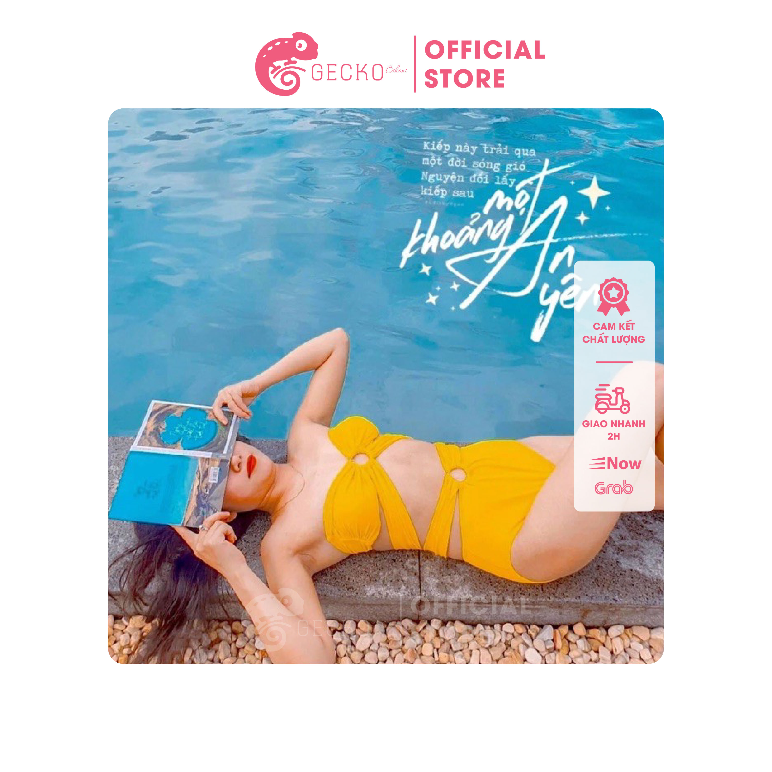 Bikini Đồ Bơi 2 Mảnh Khoen Kèm Dây GK0235 (Ảnh Thật, Nhiều Màu)