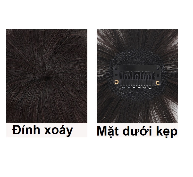 Tóc giả mái thưa 3D 😍FREESHIP😍 tóc mái 3D, tóc giả nữ, mái tóc giả phủ hói, tóc mái che hói Sỉ 25k
