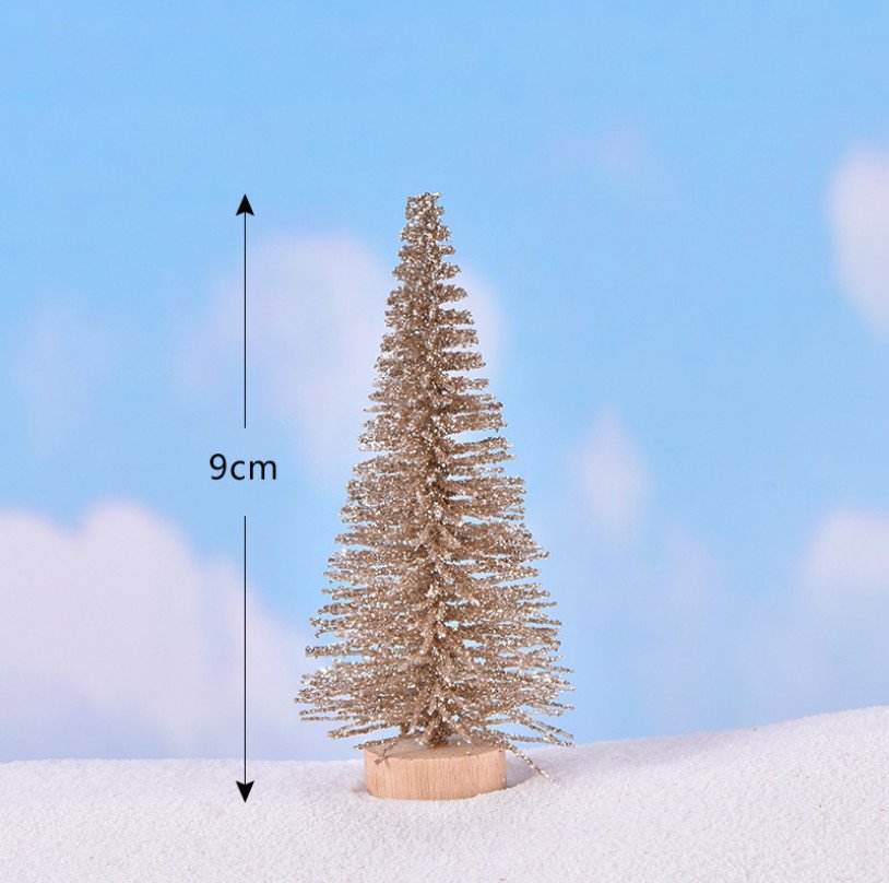 [HCM]Mô hình Cây thông Noel trang trí tiểu cảnh thủy sinh terrarium chậu cây cảnh sen đá bánh kem xương rồng