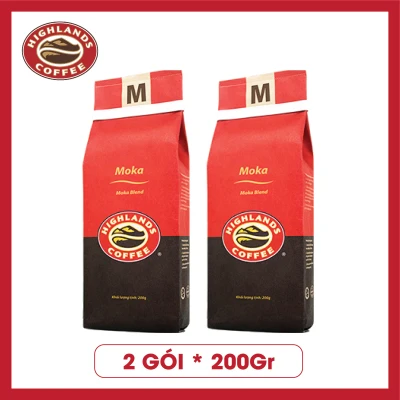 COMBO 2 gói Cà phê rang xay Moka Highlands Coffee 200g