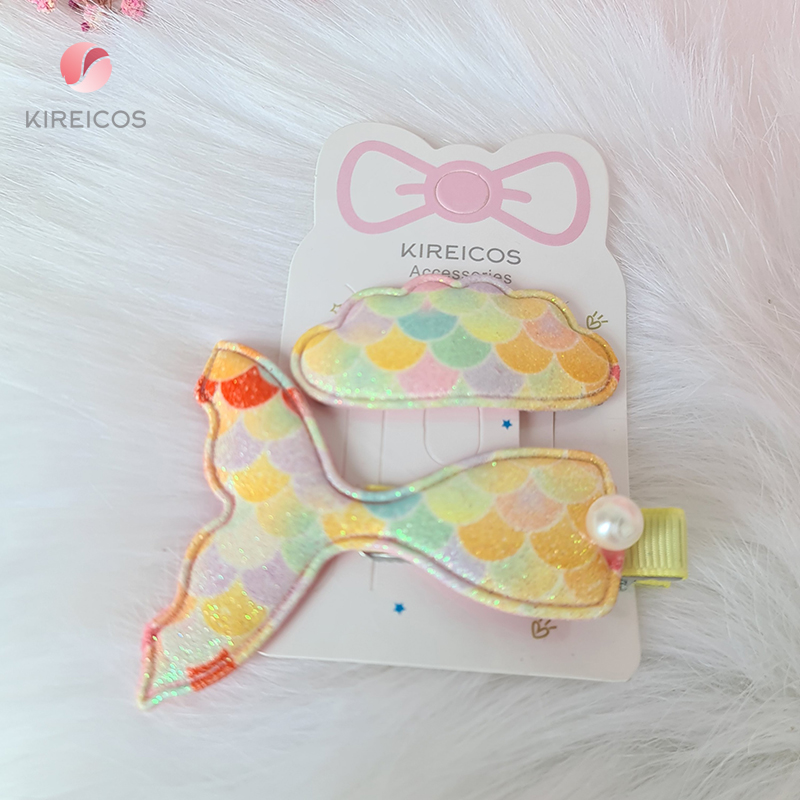 [HCM]Set 2 Kẹp Tóc Đuôi Cá Đám Mây Lấp Lánh Siêu Cute