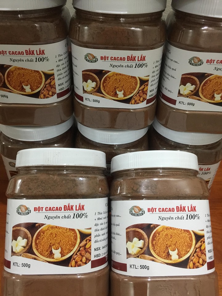 Sỉ 5kg Bột cacao Đăk Lăk nguyên chất 100%