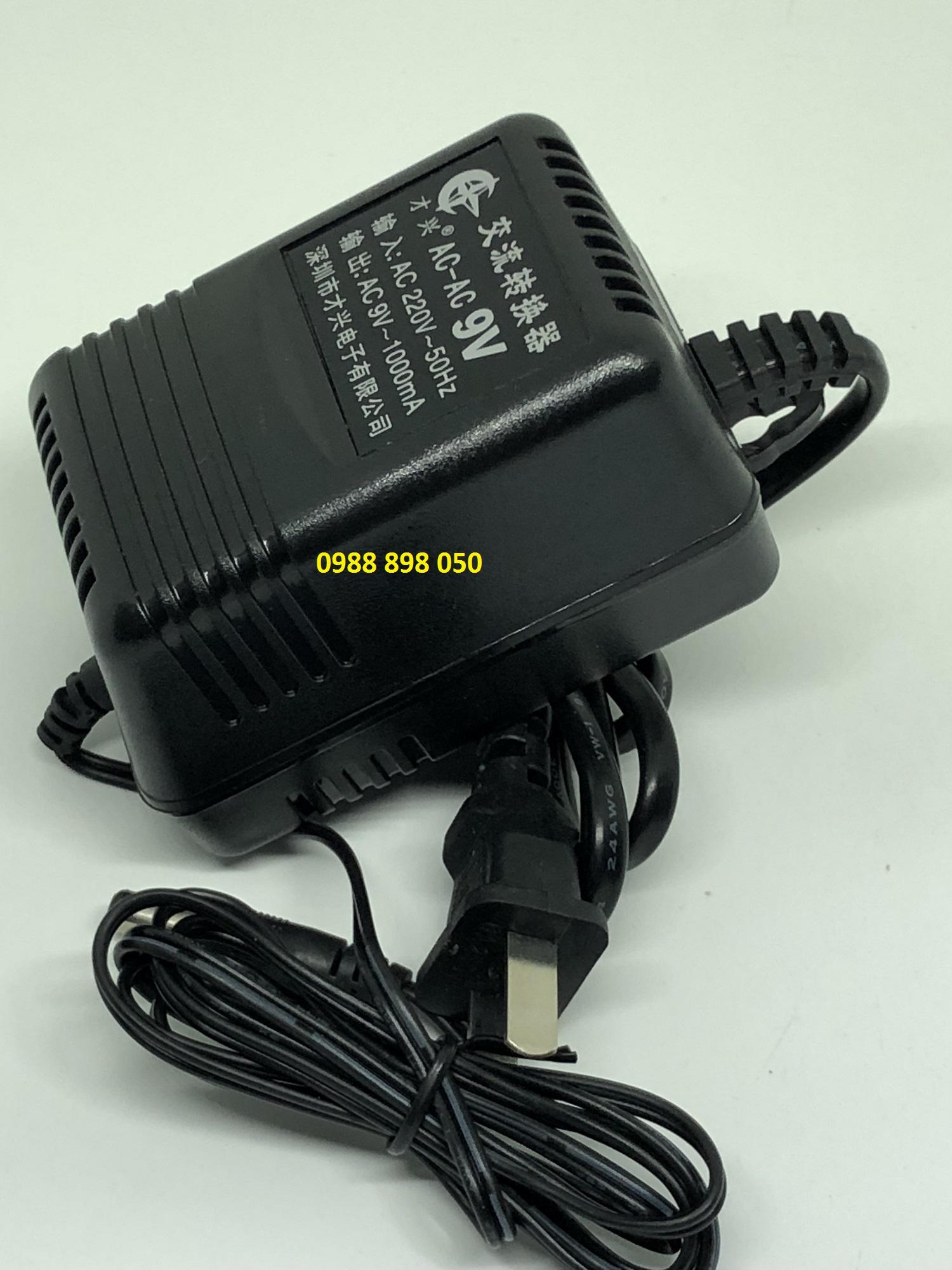 Adapter ac 9v 1000ma 9vac1a
