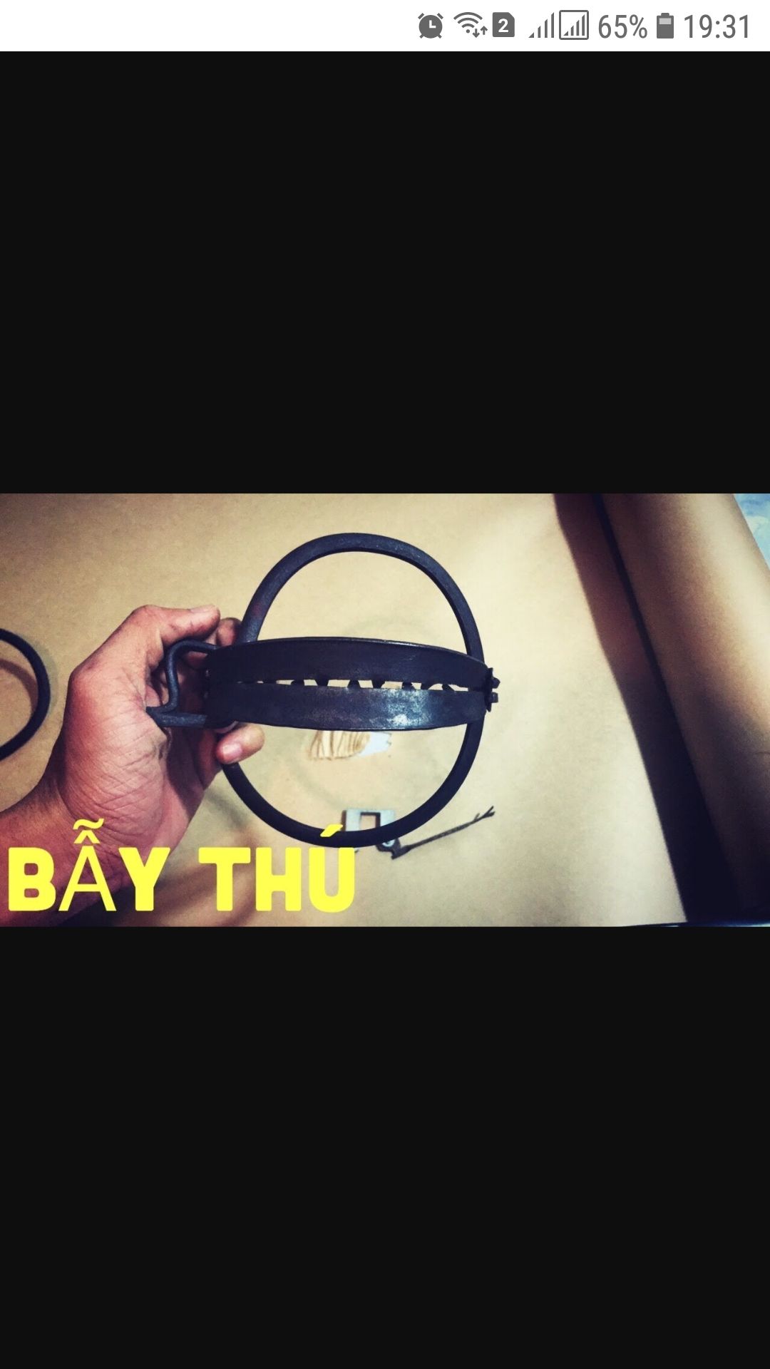 Bẫy thú cạm kiềng tặng bàn đạp