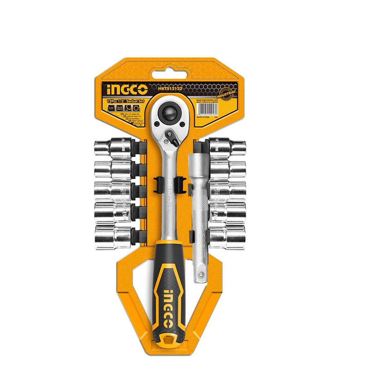 Bộ 12 cái đầu tuýp (1/2 inch) INGCO HKTS12122