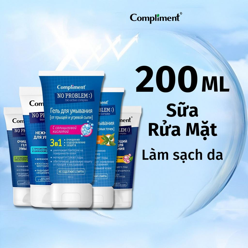 Sữa Rửa Mặt Sạch Sâu Ngừa Mụn BHA, Tea Tree Compliment No Problem 200ml