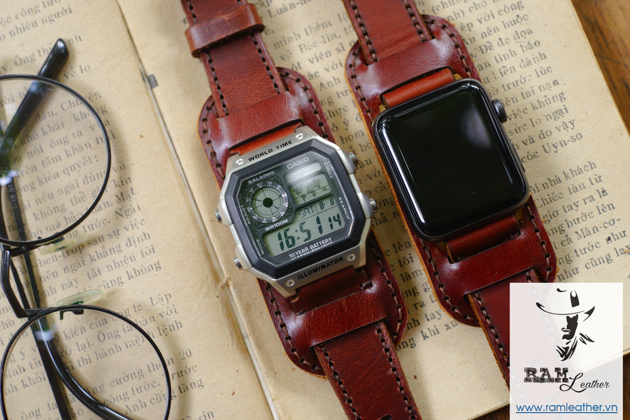 Tấm Đệm Bundstrap Da Bò RAM Leather B1 Naudo