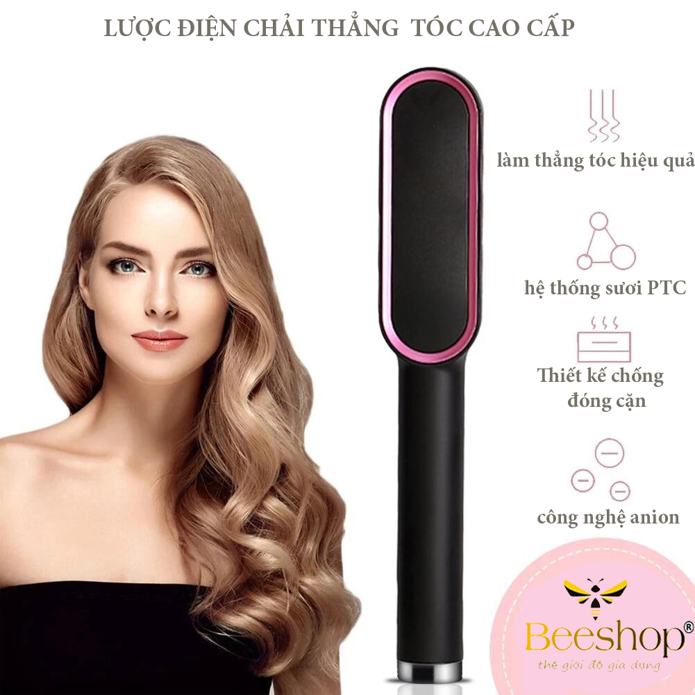 [XẢ HÀNG] lược điện chải thẳng tóc cao cấp, lược duỗi tóc, lược điện chải tóc tự động, máy uốn duỗi tóc đa năng, lược tạo kiểu tóc cho nữ, lược tạo kiểu tóc chuyên nghiệp an toàn khi sử dụng