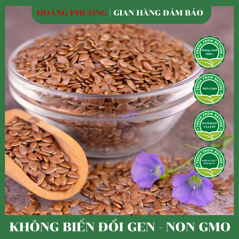 Hạt Lanh Ủ Tóc Canada 500G - Hạt Dinh Dưỡng Hoàng Phương
