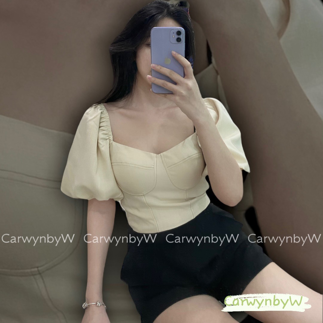 CarwynbyW - Áo Cúp Ngực Tay Phồng (Hebe Top)