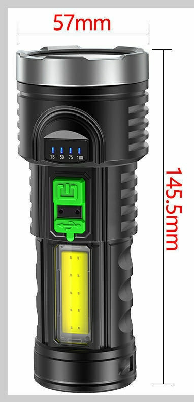Đèn pin siêu sáng, 3 chế độ, bảo hành 1 đổi 1